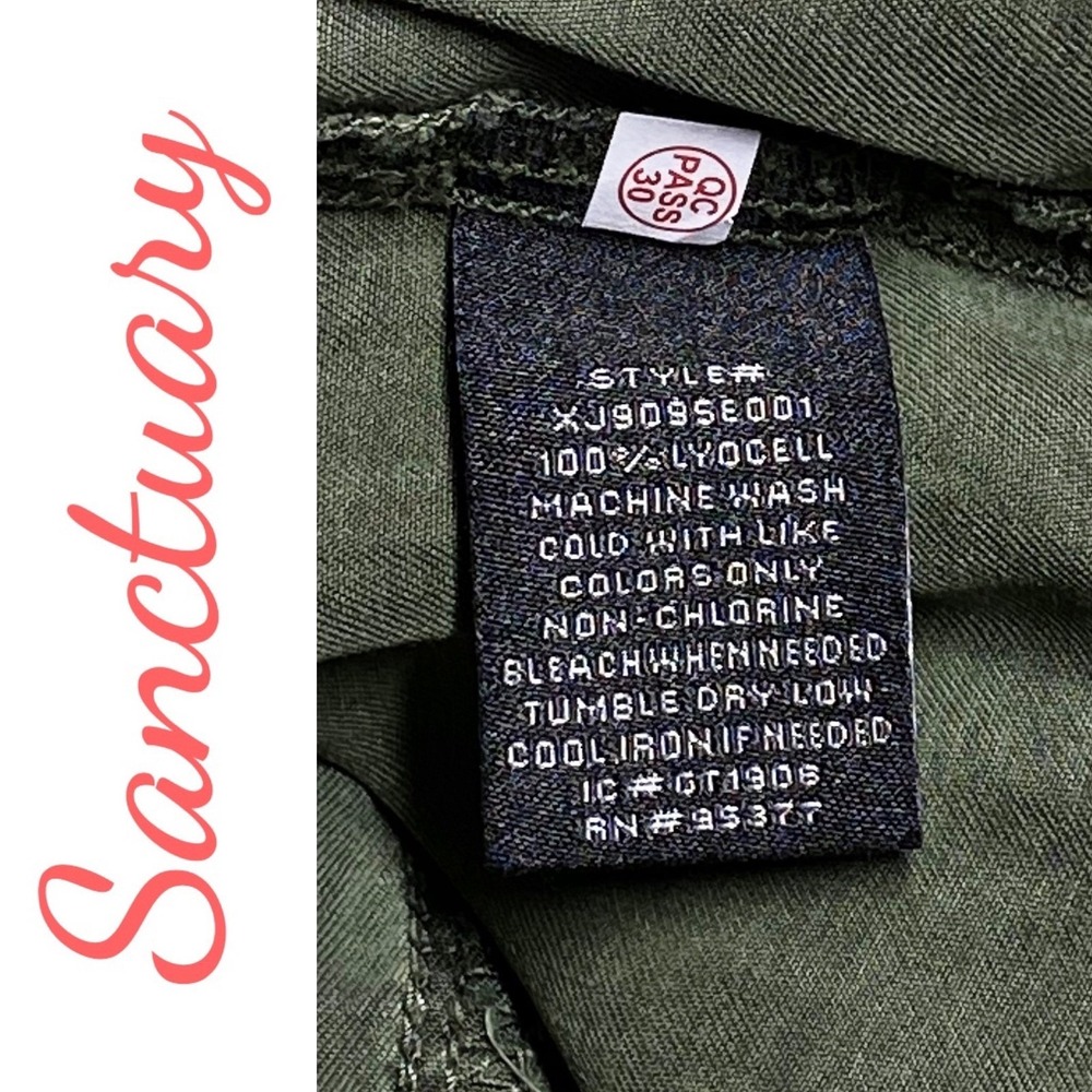 Sanctuary Safari Jacket Olive Green Lyocell Utility Minimalist Cabincore, Medium - Picture 8 of 14